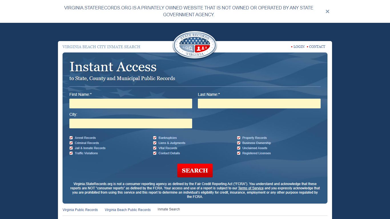 Virginia Beach County, Virginia Inmate Search | StateRecords.org